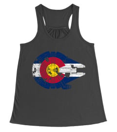 MILLENNIUM FALCON COLORADO FLAG