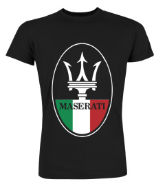 Maserati logo trident Italian flag BK