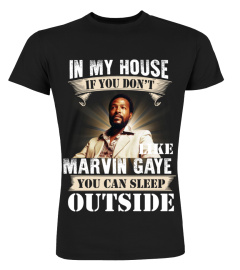 IN MY HOUSE IF YOU DON'T LIKE MARVIN GAYE YOU CAN SLEEP OUTSIDE