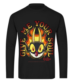 The Cuphead Show! Fiery Devil Portrait Give Me Your Soul! T-Shirt