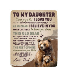 EN - Dad to Daughter Blanket