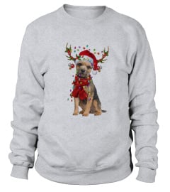 border terrier christmas new t shirt