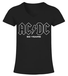 AC-DC Band 50 Years of AC DC Logos  FONT.BK