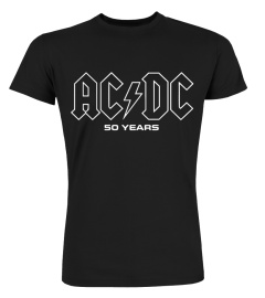 AC-DC Band 50 Years of AC DC Logos  FONT.BK