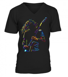 Guitar Man Rock N Roll Colorfull