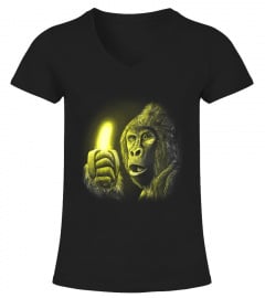 Limitierte Edition- Tiermotiv- Gorilla mit Banane