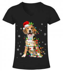 Happy christmas beagle
