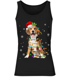 Happy christmas beagle