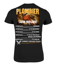 Plombier tarif horaire