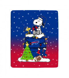 BB Snoopy Christmas Sherpa Fleece Blanket