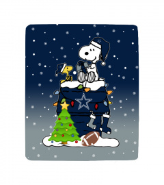 DC Snoopy Christmas Sherpa Fleece Blanket