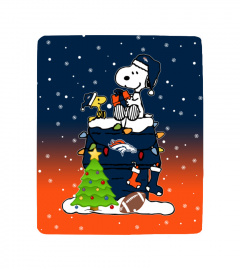 DB Snoopy Christmas Sherpa Fleece Blanket