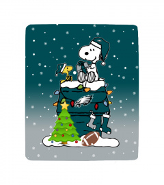 PHI Snoopy Christmas Sherpa Fleece Blanket