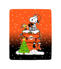SG Snoopy Christmas Sherpa Fleece Blanket