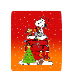 TC Snoopy Christmas Sherpa Fleece Blanket
