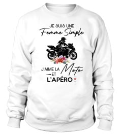 Moto - femme simple