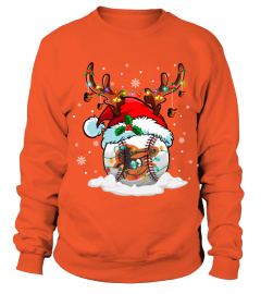 BO Santa Hat Reindeer Christmas Sweatshirt