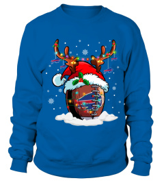 BB Santa Hat Reindeer Christmas Sweatshirt