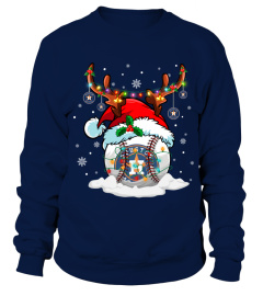 HA Santa Hat Reindeer Christmas Sweatshirt