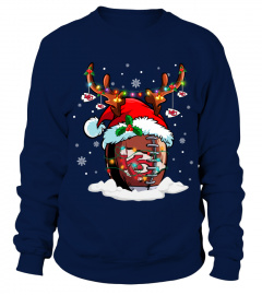 KAC Santa Hat Reindeer Christmas Sweatshirt