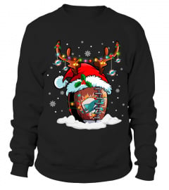MIA Santa Hat Reindeer Christmas Sweatshirt