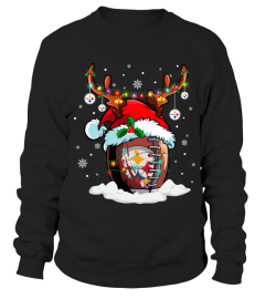 PIS Santa Hat Reindeer Christmas Sweatshirt