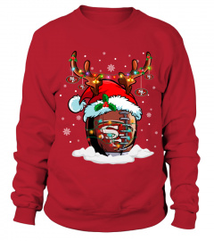 SF Santa Hat Reindeer Christmas Sweatshirt