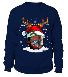 SS Santa Hat Reindeer Christmas Sweatshirt