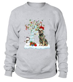 border terrier christmas new t shirt