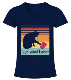 Funny Cat T-shirt - I do what I want