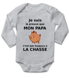 Je suis la preuve que mon papa n'est pas toujours a la chasse