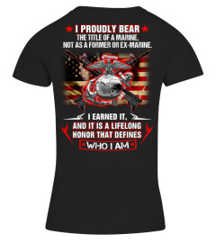 I proudly bear the title of a marine