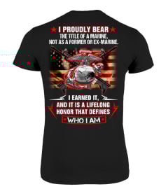 I proudly bear the title of a marine