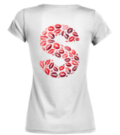 Tee Shirt Bisous - T Shirt Bisous Lettre S