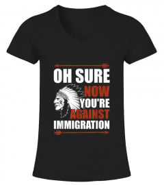 This is a discount for you : Oh sure now you're against immigration
