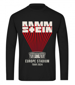 T-shirt imprimé 2 côtés Rammstein Euro Statdium Tour 2024 Shirt