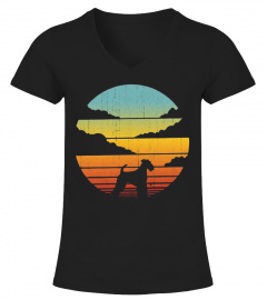 airedale terrier new sunset t shirt