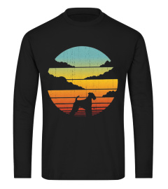 airedale terrier new sunset t shirt