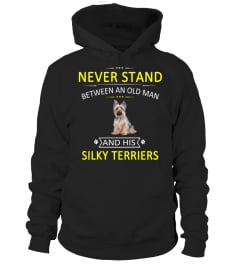 Never stand between an old man and his Silky Terriers