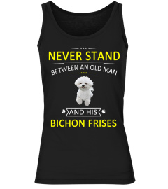 Never stand between an old man and his Bichon Frises