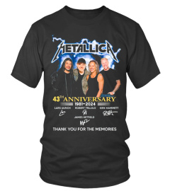 43th Anniversary Metallica Shirt