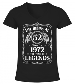 LIFE BEGINS AT 52 BORN IN 1972 THE YEAR OF LEGENDS