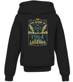 LIFE BEGINS AT 60 BORN IN 1964 THE YEAR OF LEGENDS - VINTAGE QUALITY