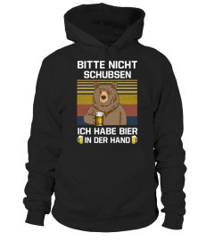 Bitte nicht schubsen ich habe bier in der hand