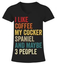 Cocker spaniel and coffee