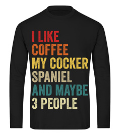 Cocker spaniel and coffee