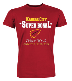 Kansas City Chiefs Super Bowl Champions 1970 2020 2023 2024