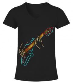 Guitar play art colorful