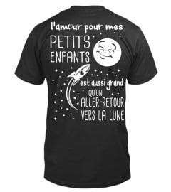 L'amour pour mes petits-enfants est aussi grand qu'un aller-retour vers la Lune | Cadeau T-Collector®