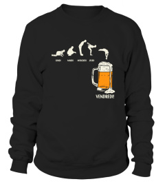 Jours De La Semaine Et Bière Drôle Beer Lover Homme Cadeau T-Shirt